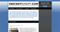 Desktop Screenshot of instantrunoff.com