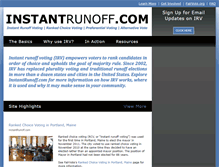 Tablet Screenshot of instantrunoff.com